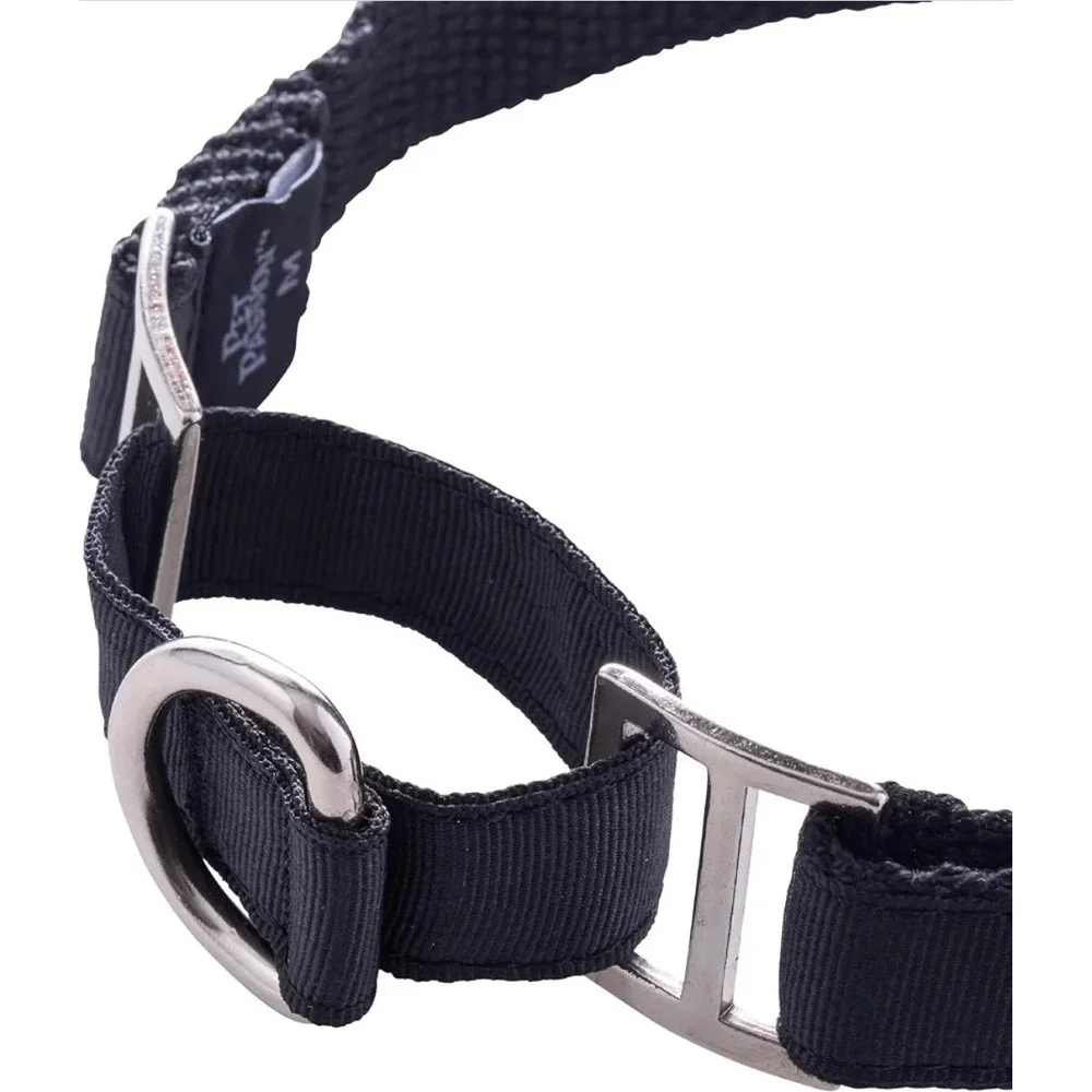 Pet Passion Remy II - The Recycled Ribbon Martingale Adjustable Large, Black